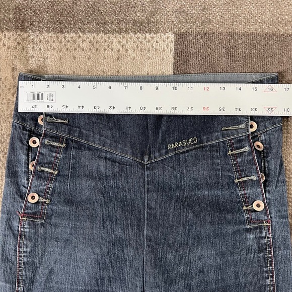 Y2K Vintage Parasuco Denim Legend High Waisted Flared Leg Jeans Women's Size 33 - Picture 7 of 11